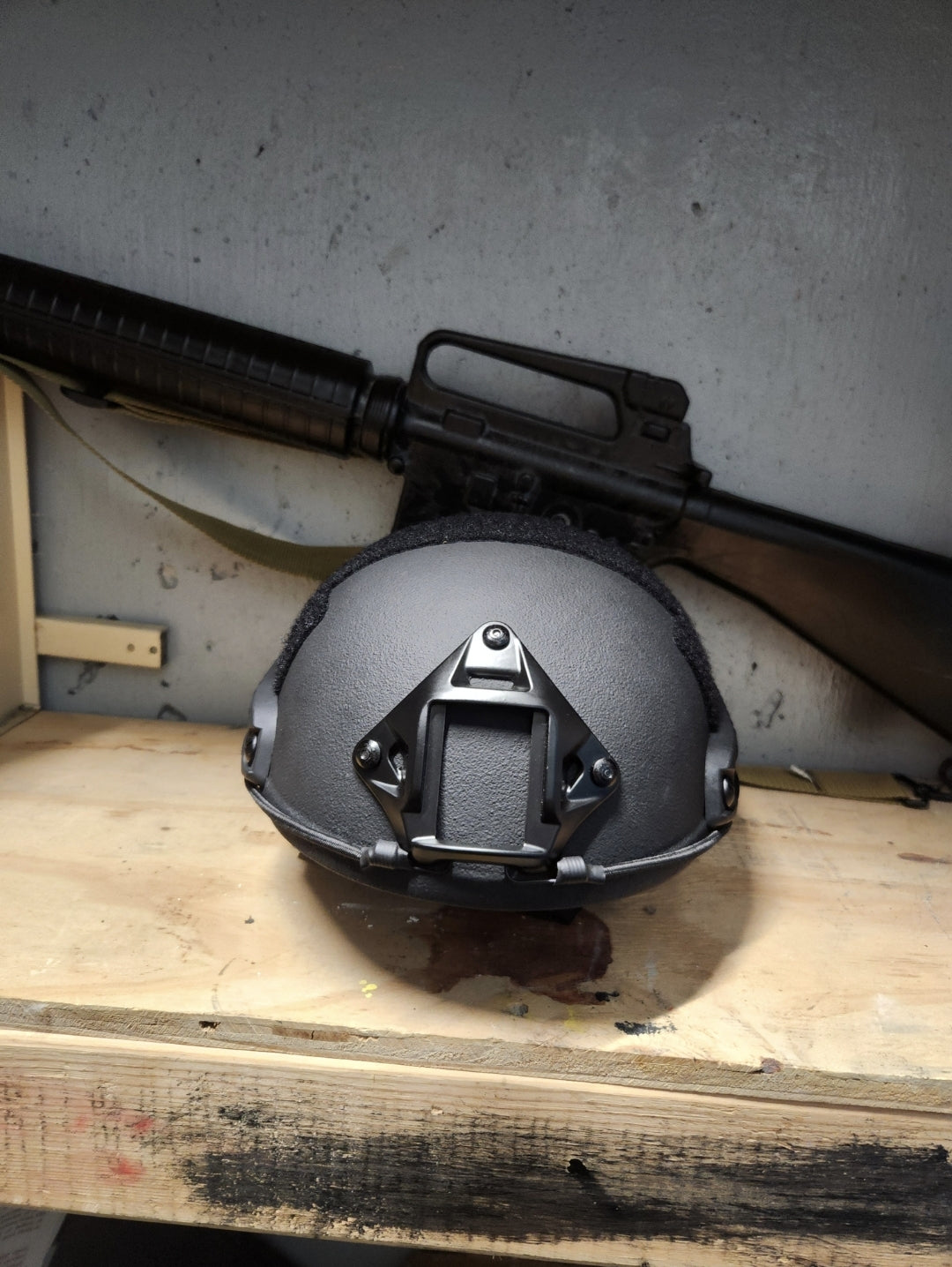 High Cut Level IIIA Ballistic Helmet Black